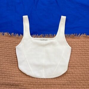 Aritzia Babaton Sculpt Knit Squareneck Bustier Tank